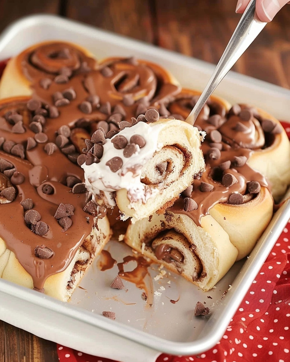 Chocolate Cinnamon Rolls with Chocolate Cream Cheese Icing