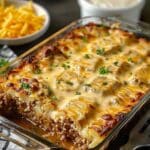 Cowboy Meatloaf and Potato Casserole