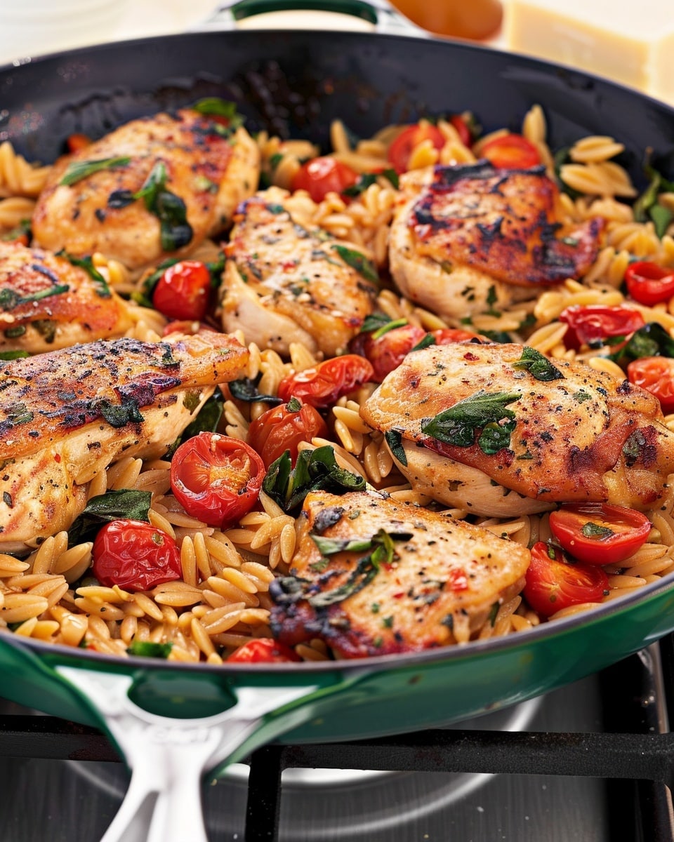 Creamy Sun-Dried Tomato Chicken Orzo