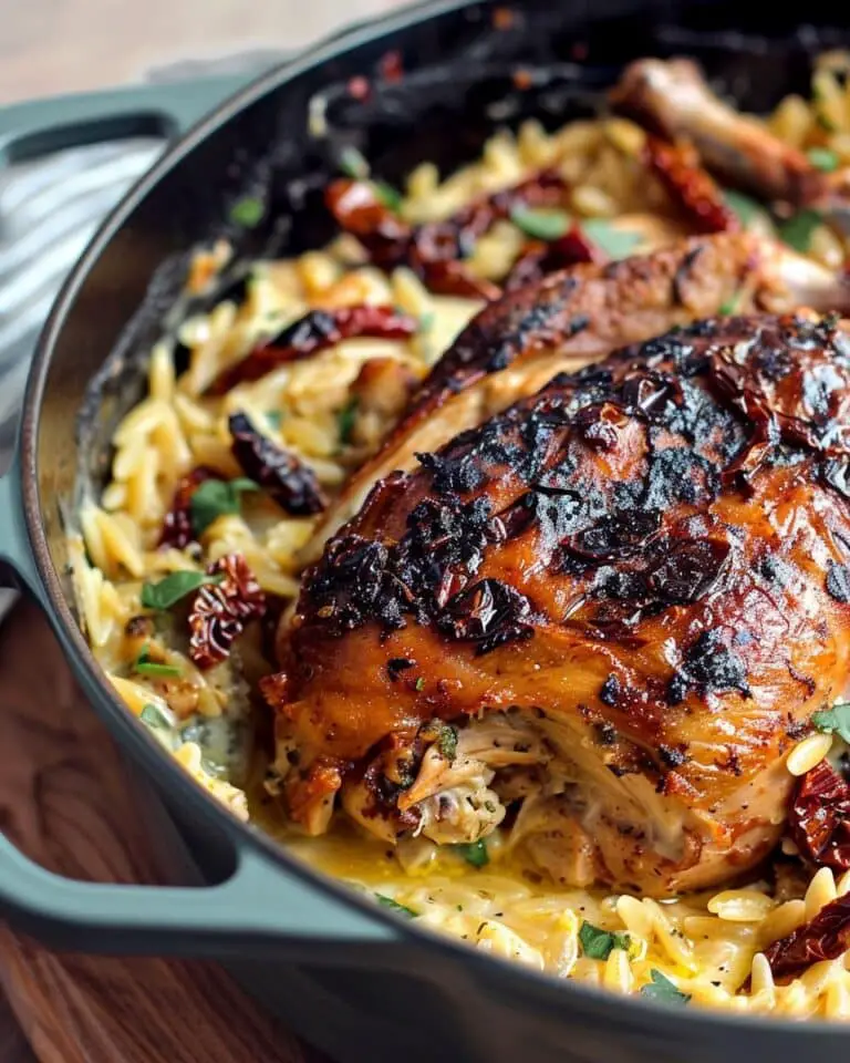Creamy Sun-Dried Tomato Chicken Orzo