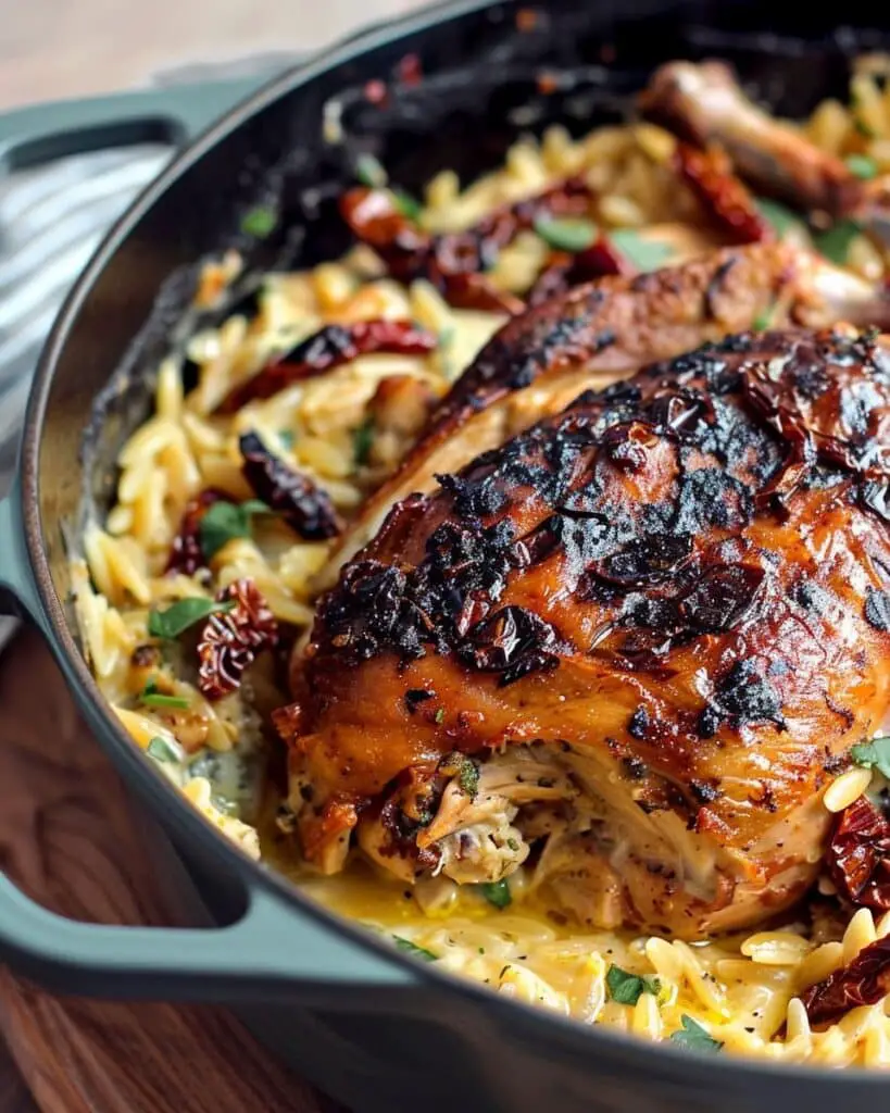 Creamy Sun-Dried Tomato Chicken Orzo