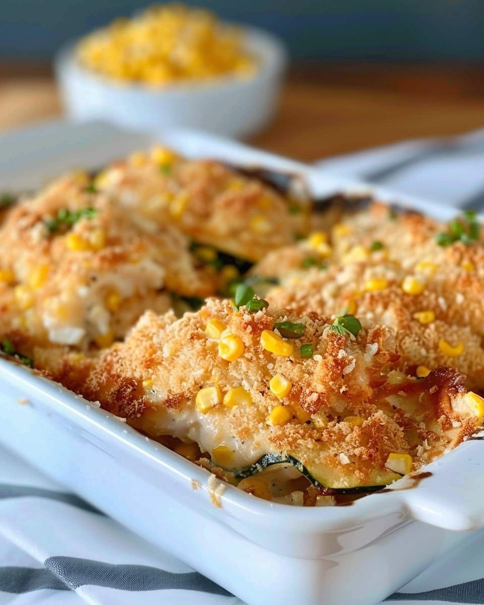 Crispy Zucchini and Corn Casserole