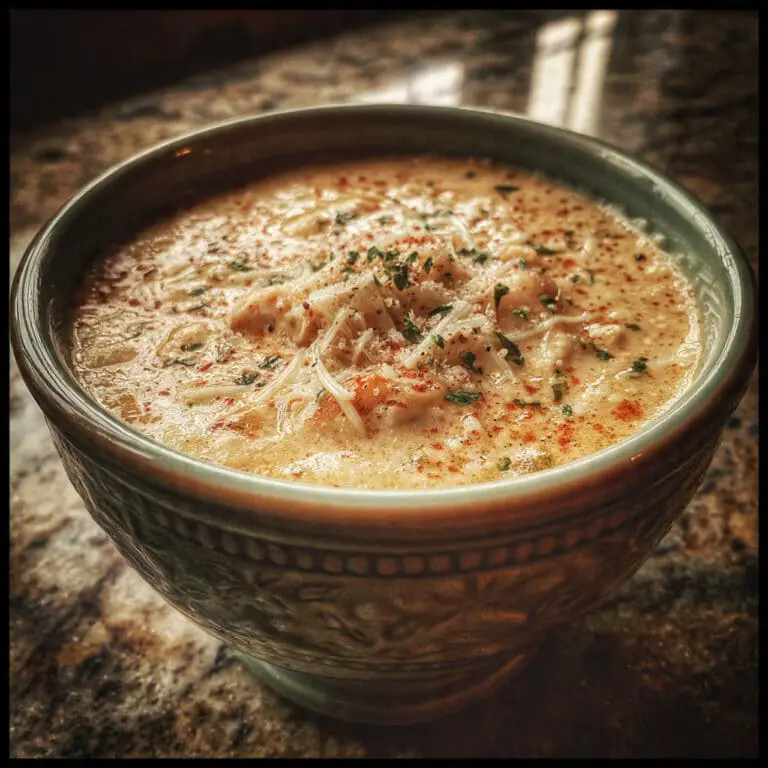 Crock Pot Creamy Chicken Parmesan Soup