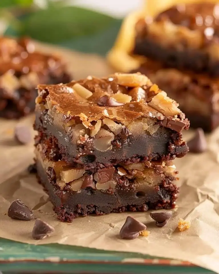 Decadent German Chocolate Brownies