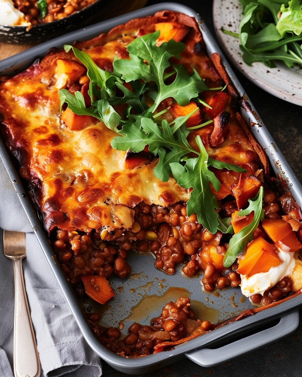 Creamy Coconut and Black Dal Traybake