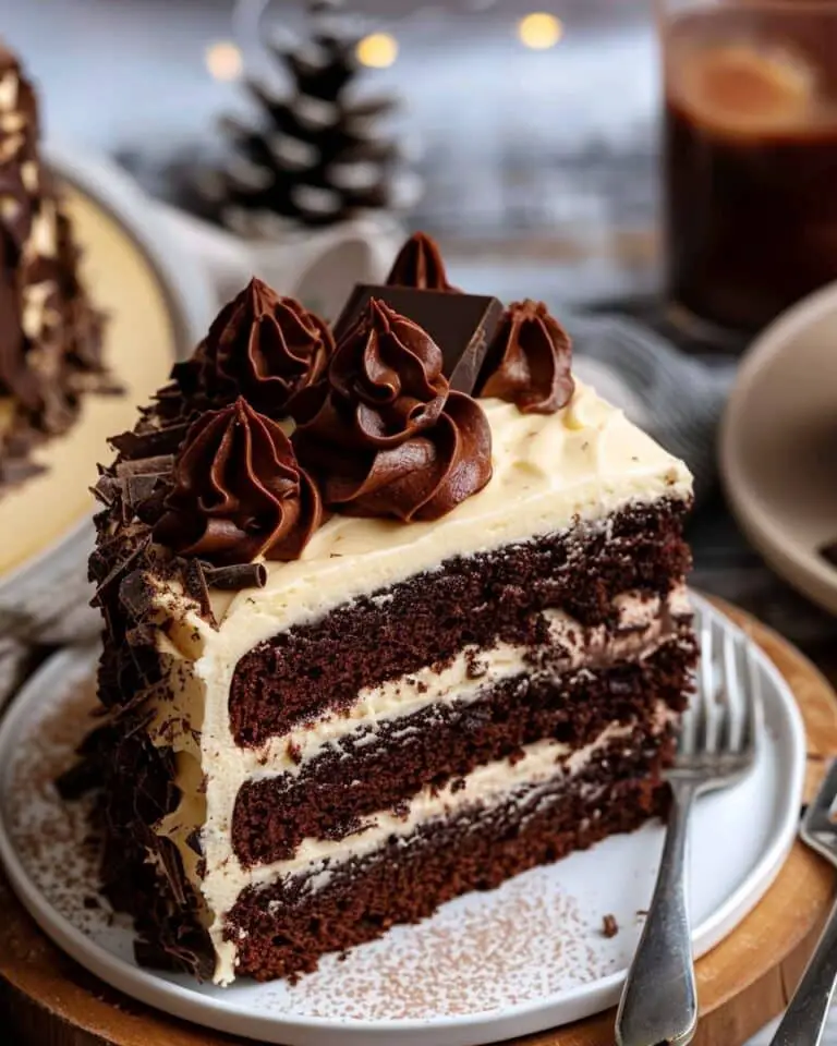 Double Chocolate Cake with Cream Cheese Frosting