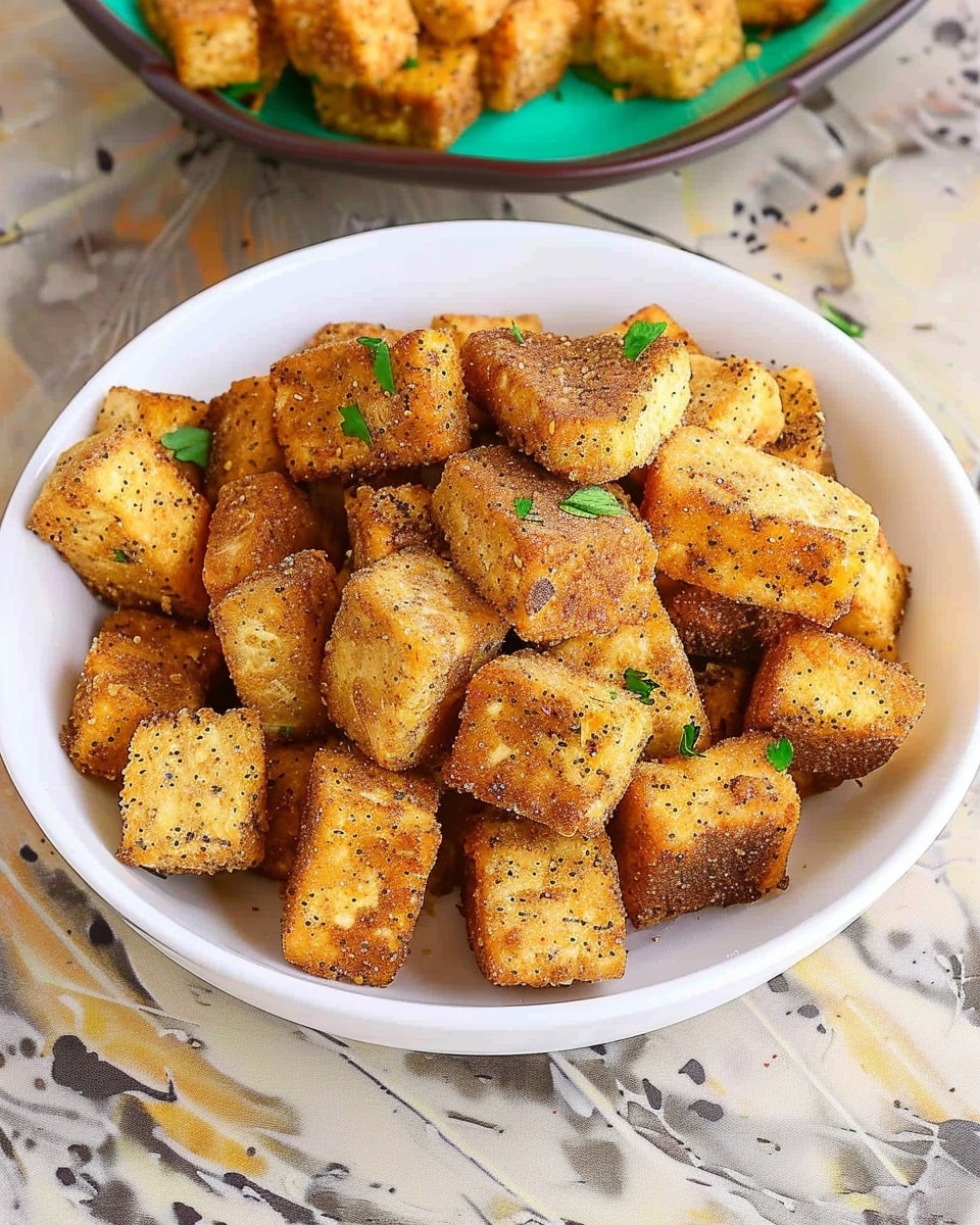 Easiest Crispy Air Fryer Tofu