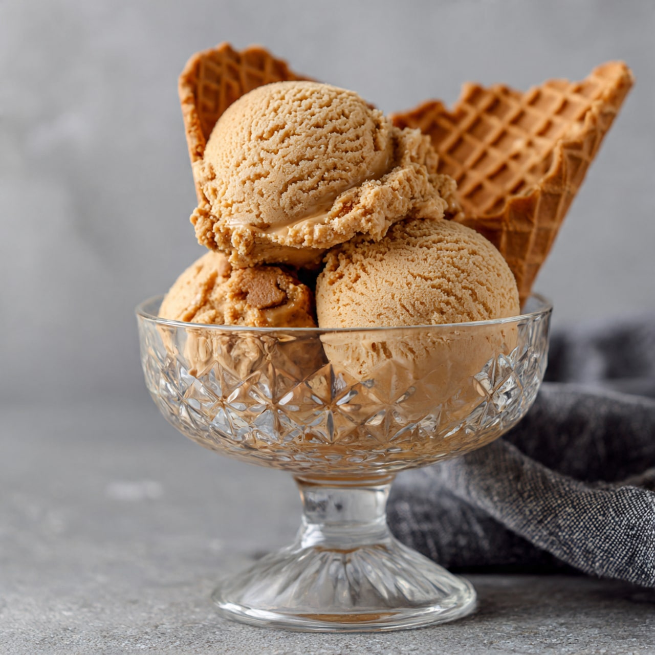 Easy 4-Ingredient Lotus Biscoff Ice Cream