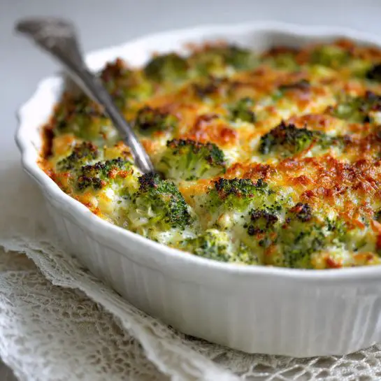 Easy Broccoli Rice and Cheese Casserole
