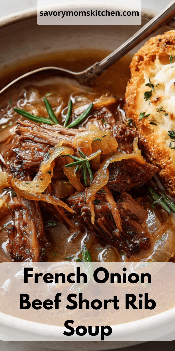 French Rib Template How To Make French Onion Beef Short Rib Soup | Savory Mom Kitchen