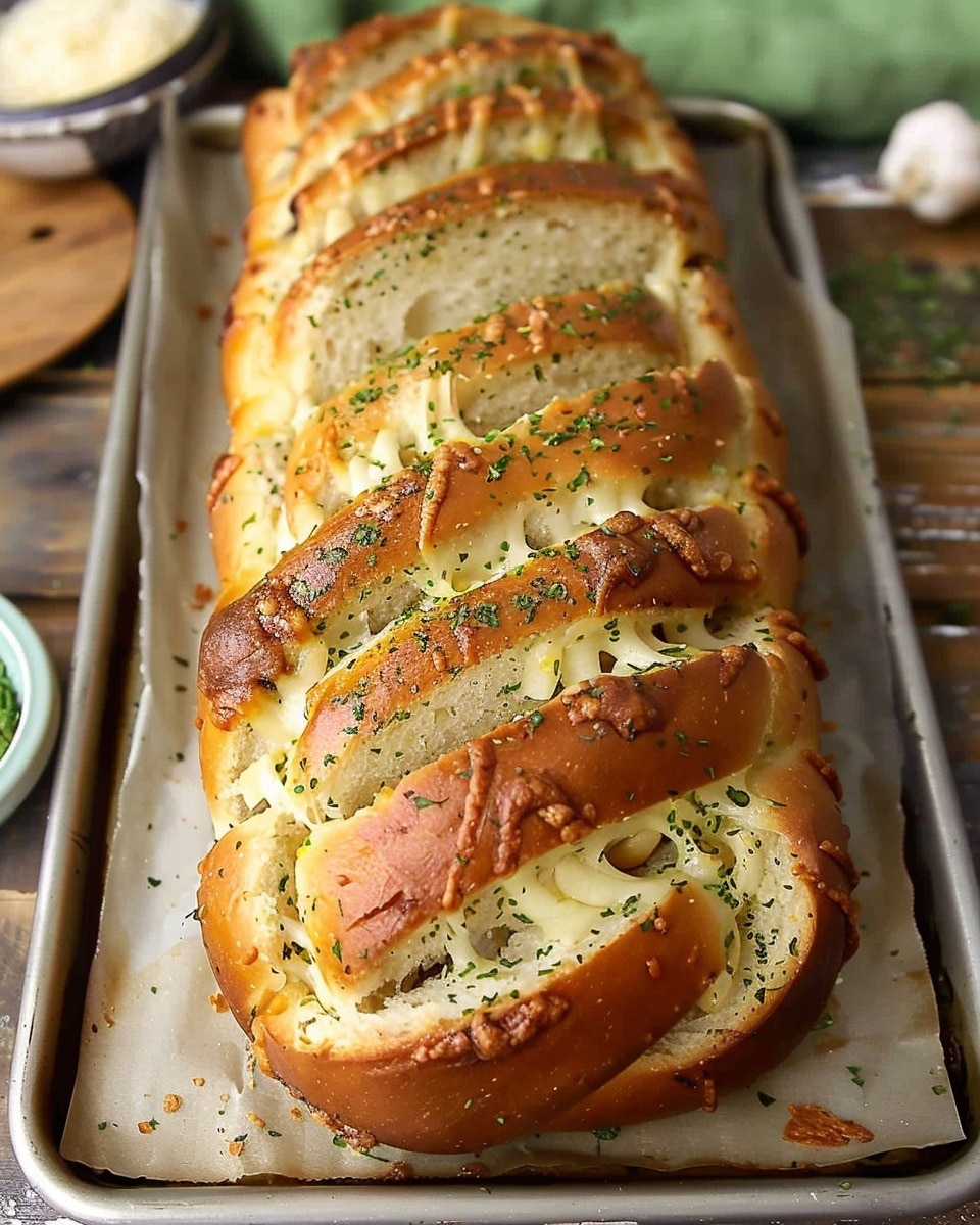 From Scratch Cheesy Garlic Pull-Apart Bread