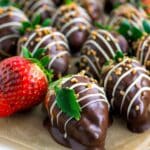 Healthy Chocolate Dipped Strawberries (Clean Eating Approved)