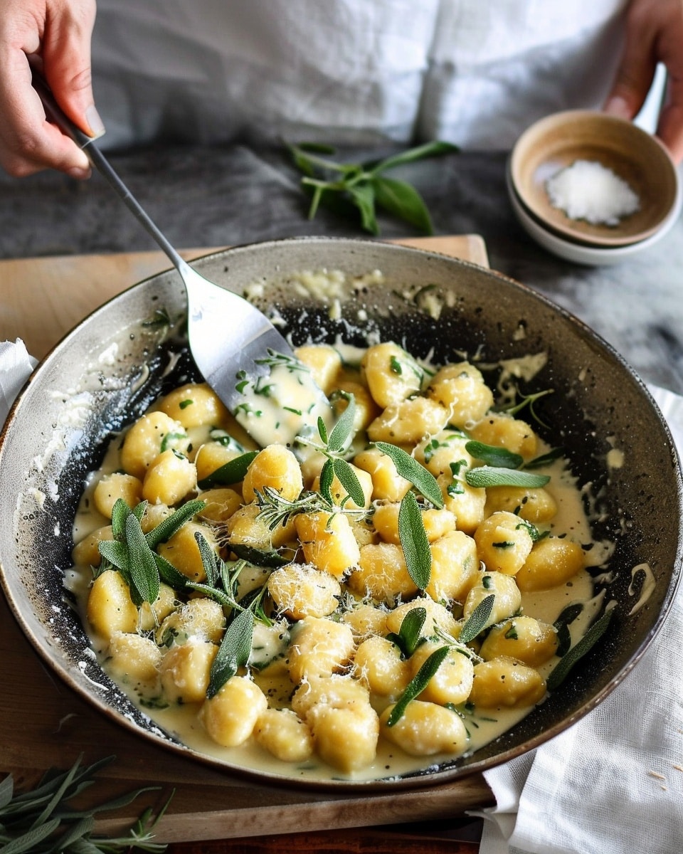 Gnocchi with Sage Cream Sauce