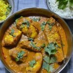 Goan Fish Curry from Scratch with Saffron Rice