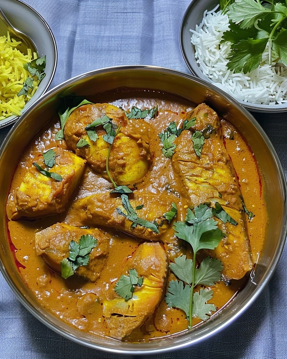 Goan Fish Curry from Scratch with Saffron Rice