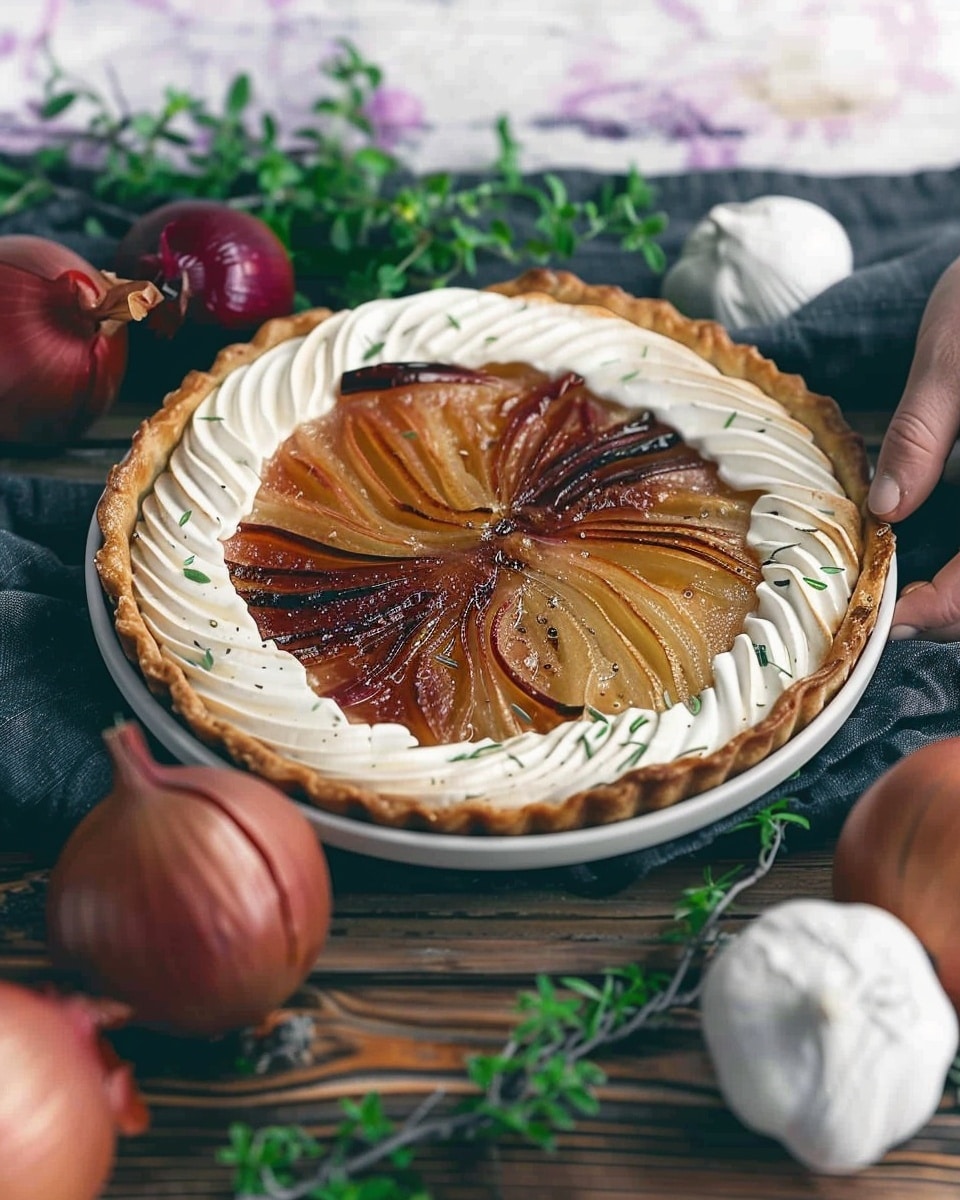 Goat Cheese and Red Onion Tarte Tatin