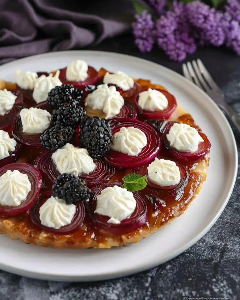 Goat Cheese and Red Onion Tarte Tatin