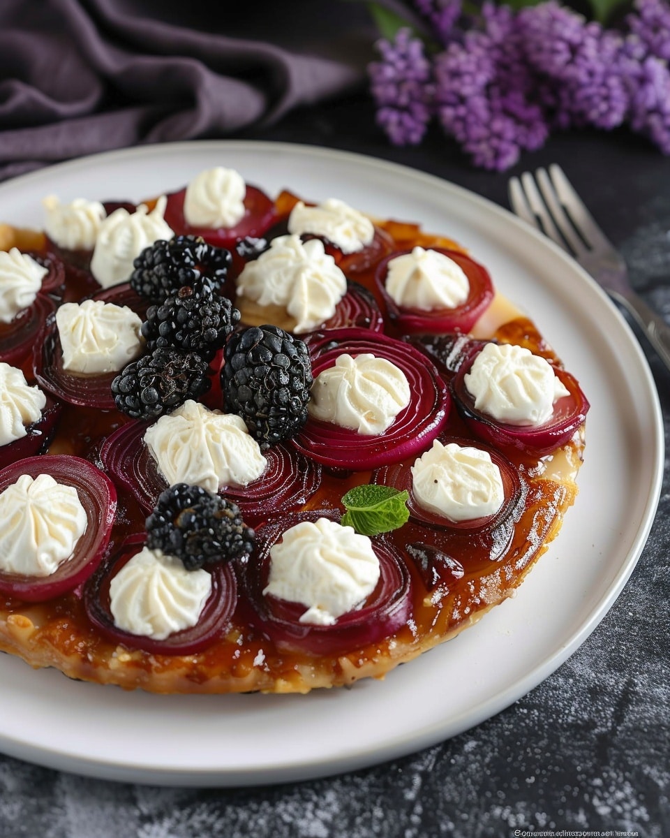 Goat Cheese and Red Onion Tarte Tatin
