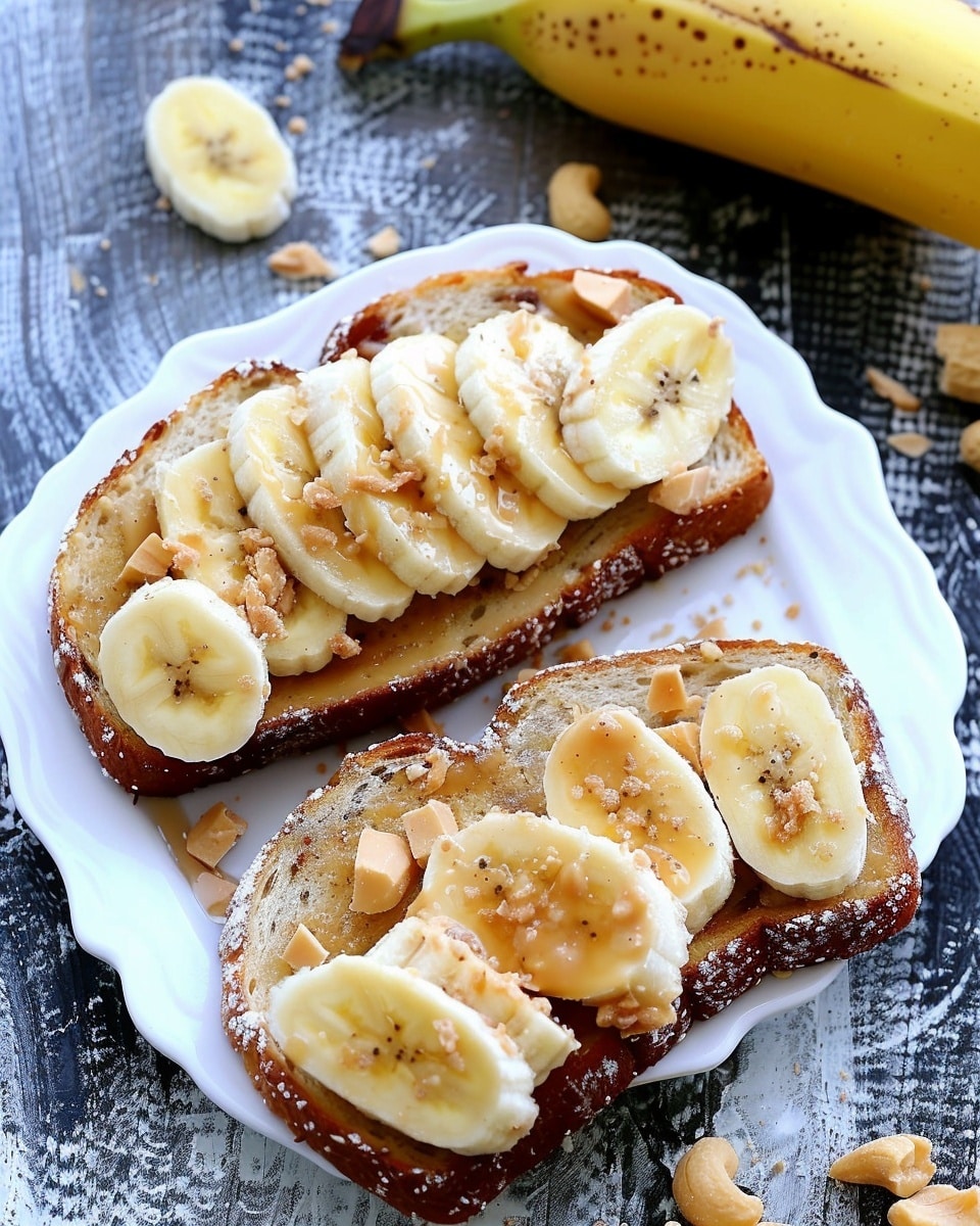 Gourmet Peanut Butter and Banana Toast
