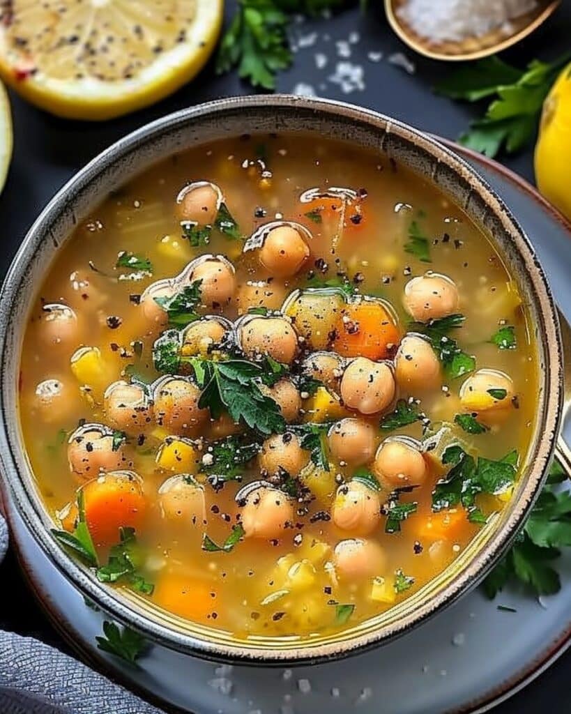 Greek Chickpea Soup (Revithia Soupa) | Savory Mom Kitchen