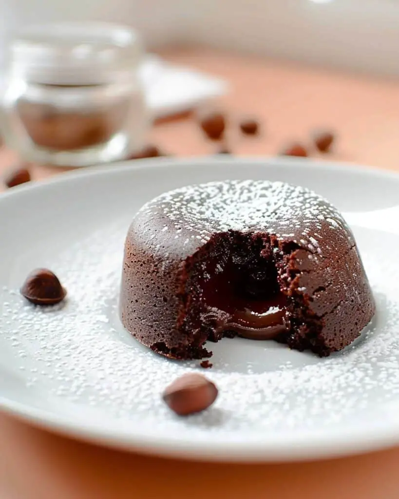 Hazelnut and Chocolate Molten Lava Cake