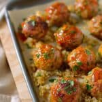 Honey Sriracha Glazed Meatballs