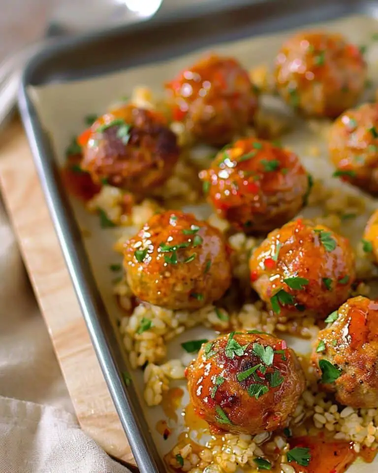 Honey Sriracha Glazed Meatballs