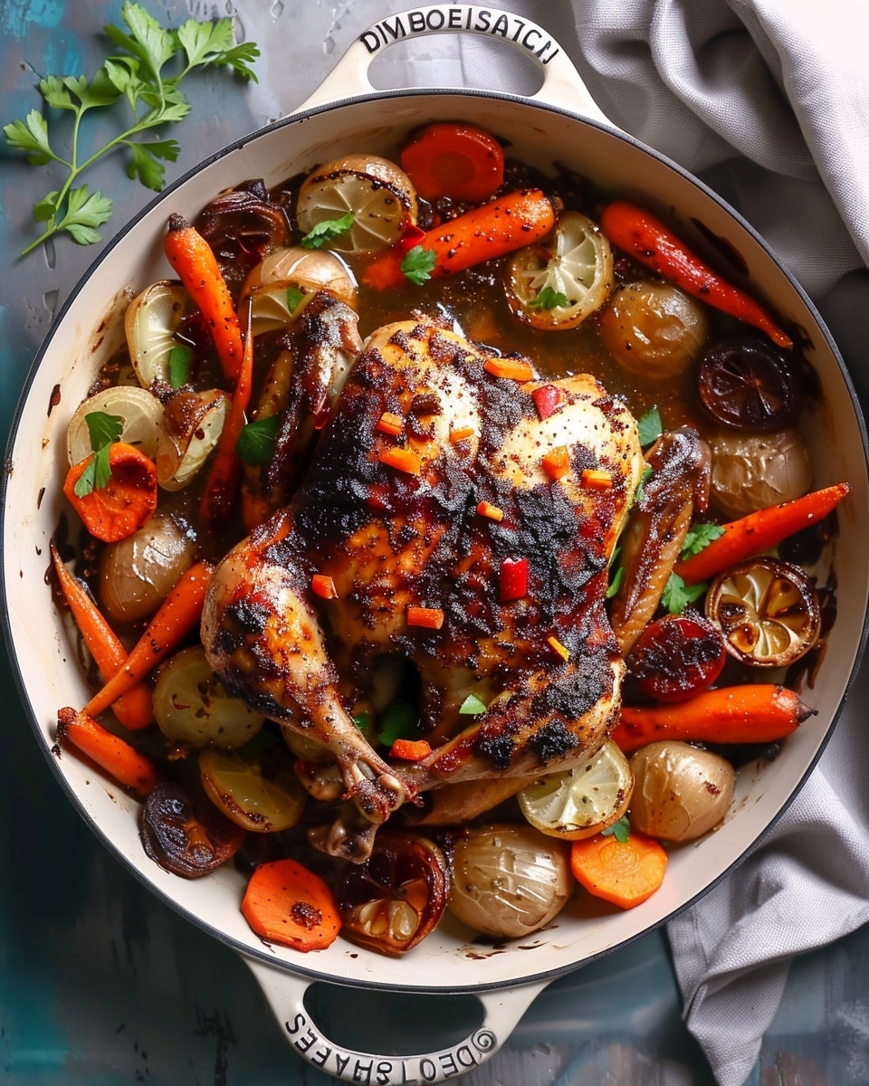 Honey and Spice Roasted Chicken and Carrots