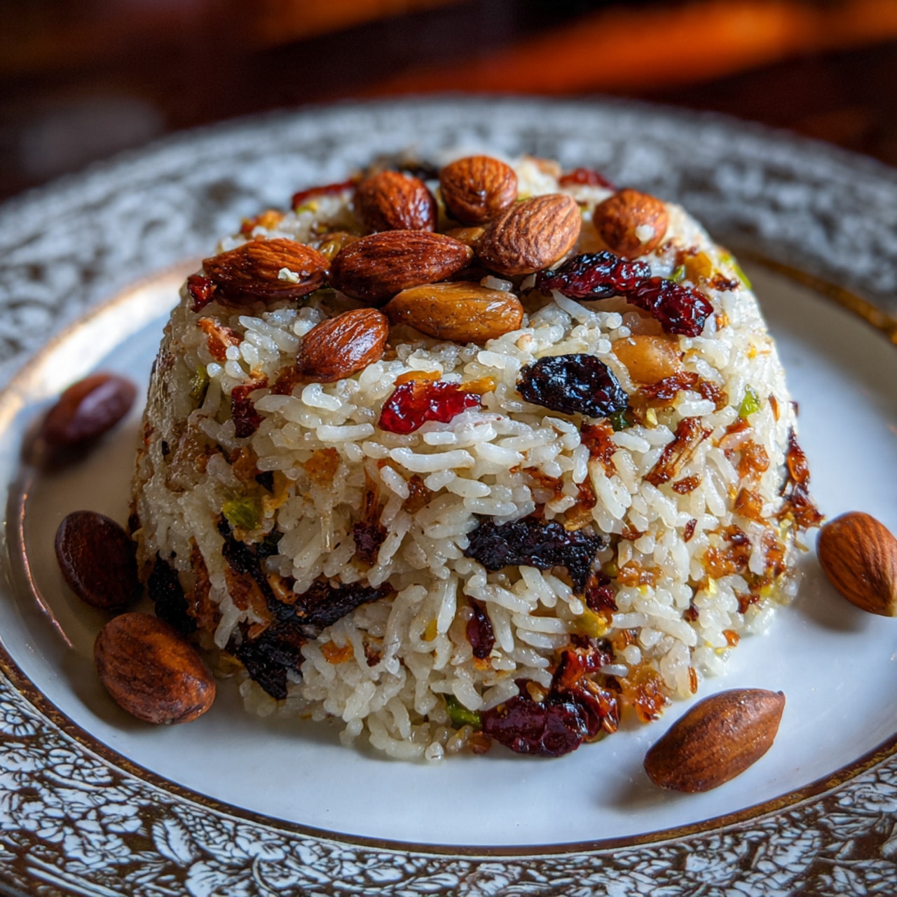Iranian Rice with Nuts and Dried Fruits (Persian Jeweled Rice)