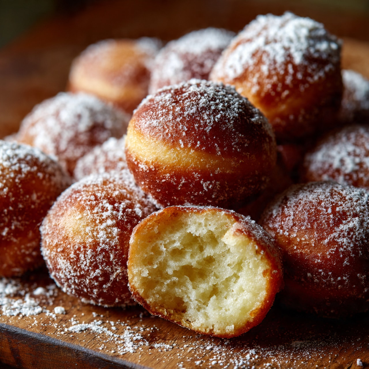 Italian Bomboloni (Custard Doughnuts)