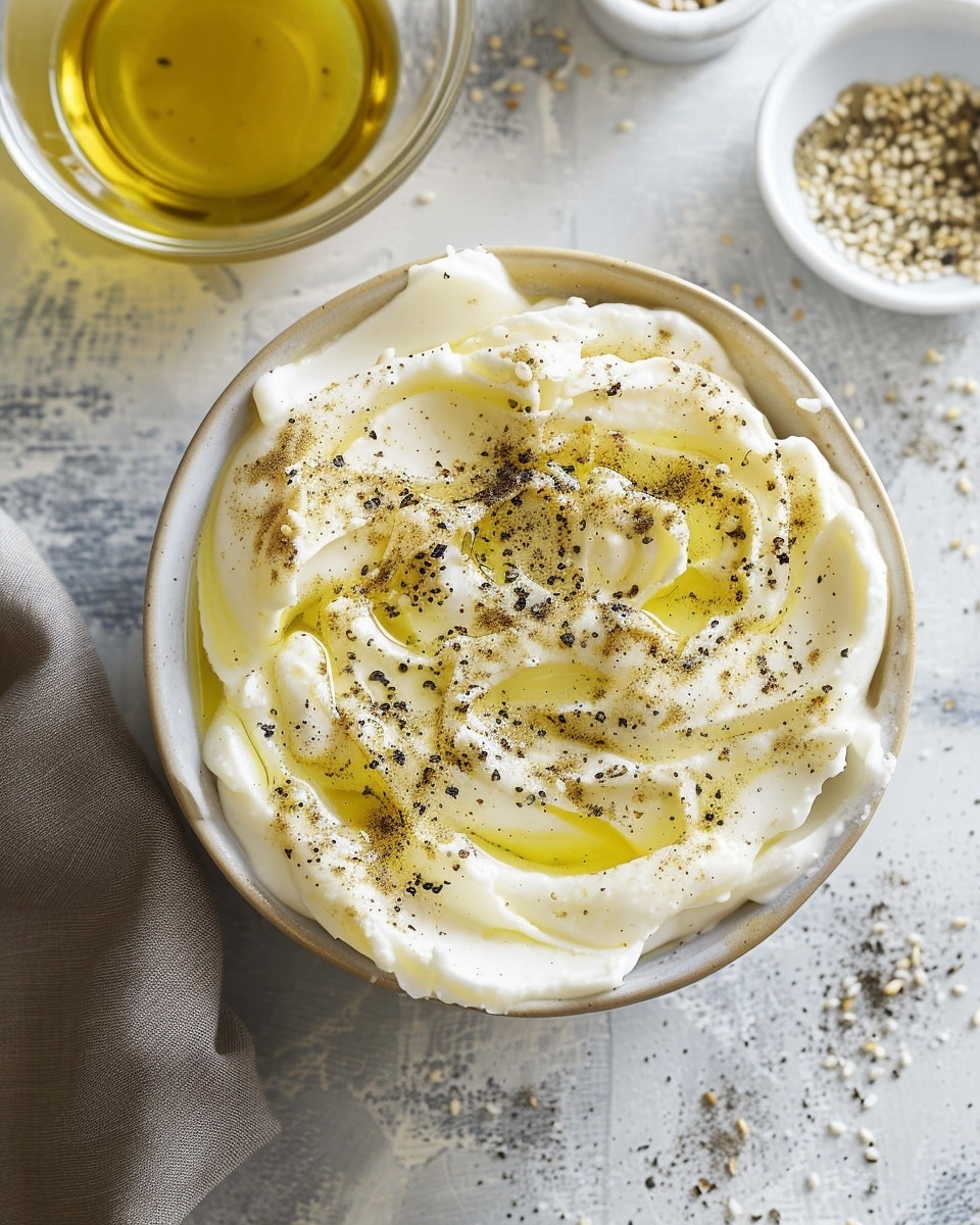 Labneh With Za'atar and Olive Oil
