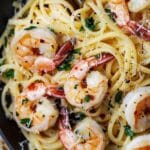 Lemon Garlic Parmesan Shrimp Pasta