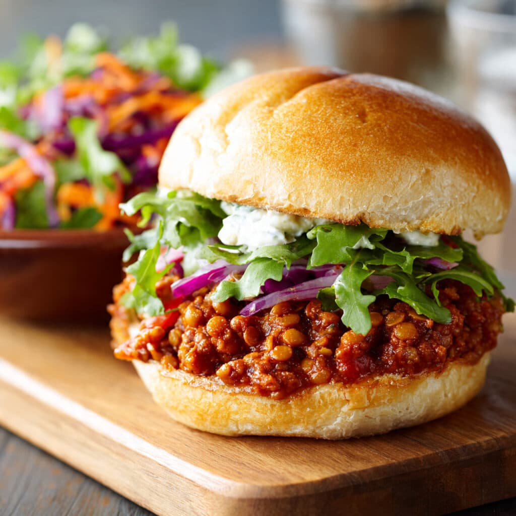 Lentil Sloppy Joes (Stove or Slow Cooker)