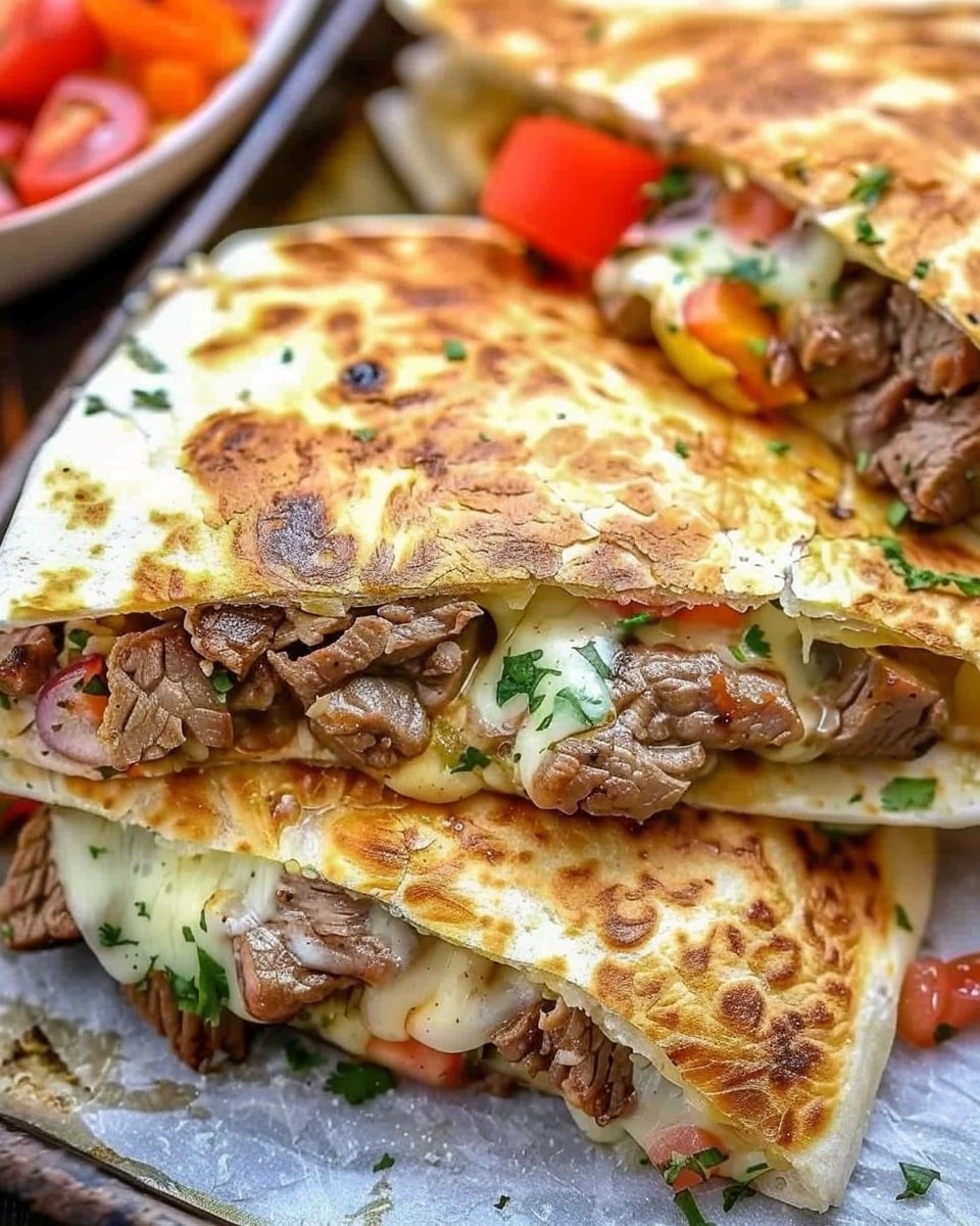 Loaded Steak Quesadillas