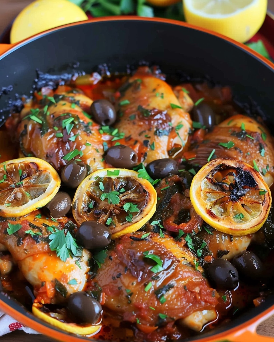 Moroccan Chicken with Lemon and Olives