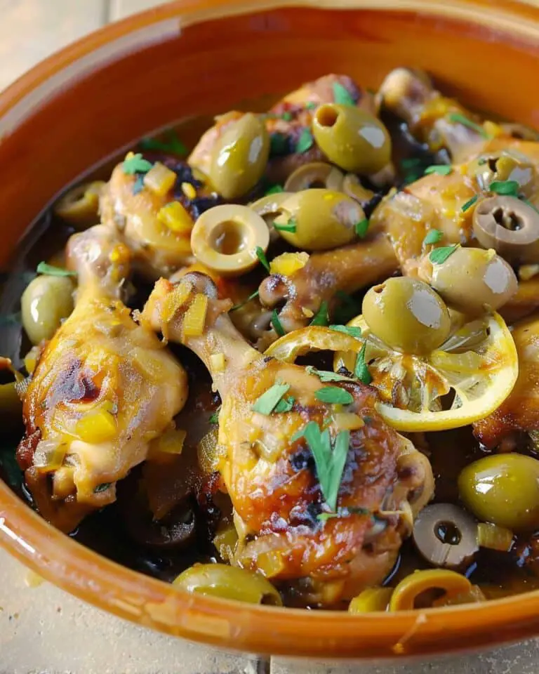 Moroccan Chicken with Lemon and Olives