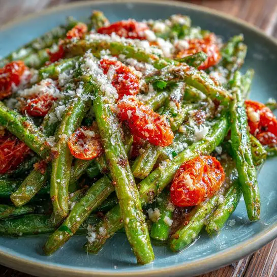 Margherita Roasted Green Beans