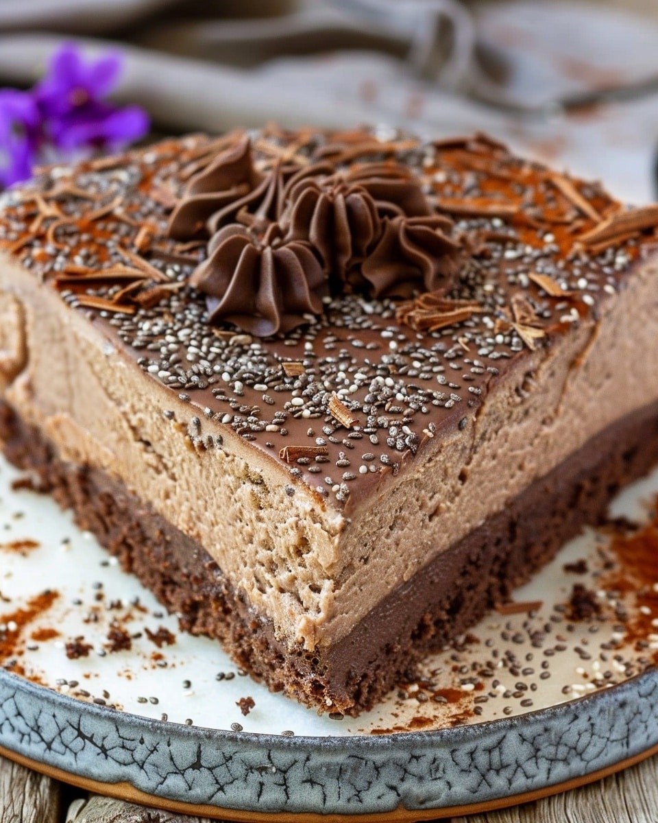 Moist & Decadent Chia Seed Chocolate Cake (No Flour)