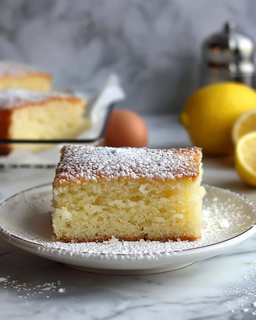One Bowl Lemon Snack Cake
