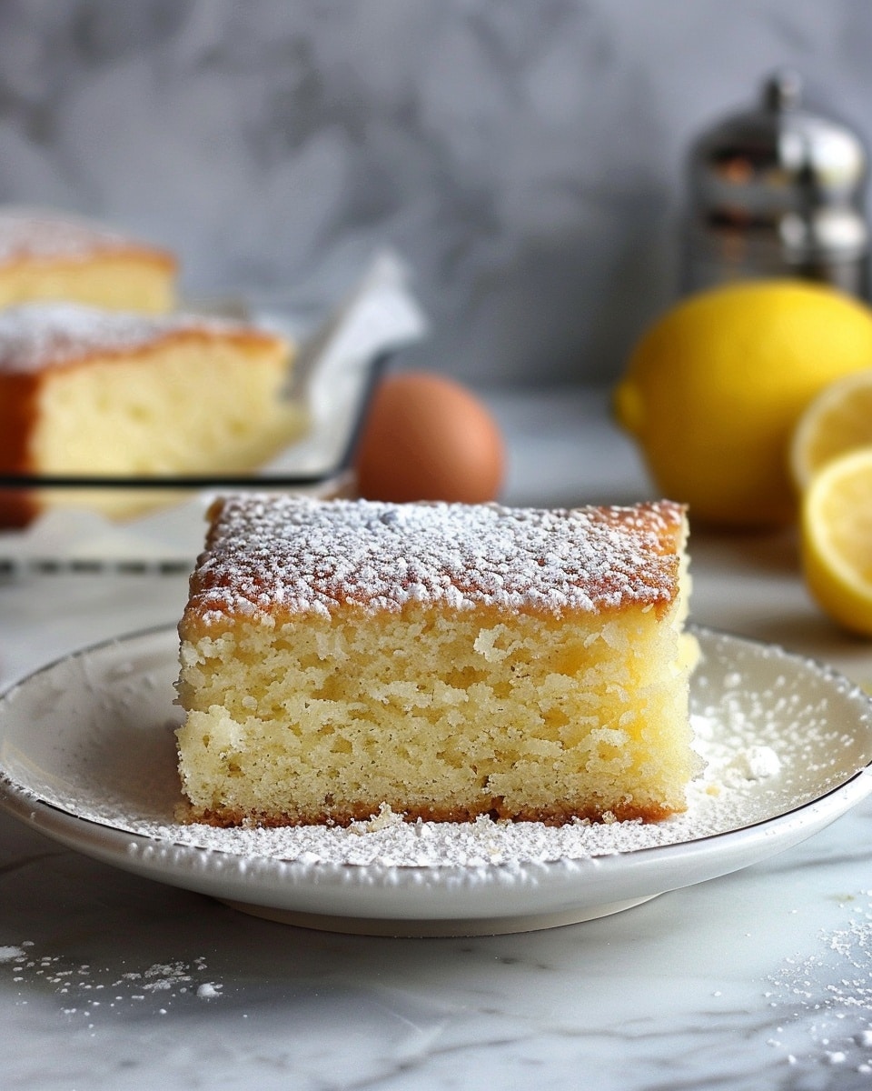 One Bowl Lemon Snack Cake