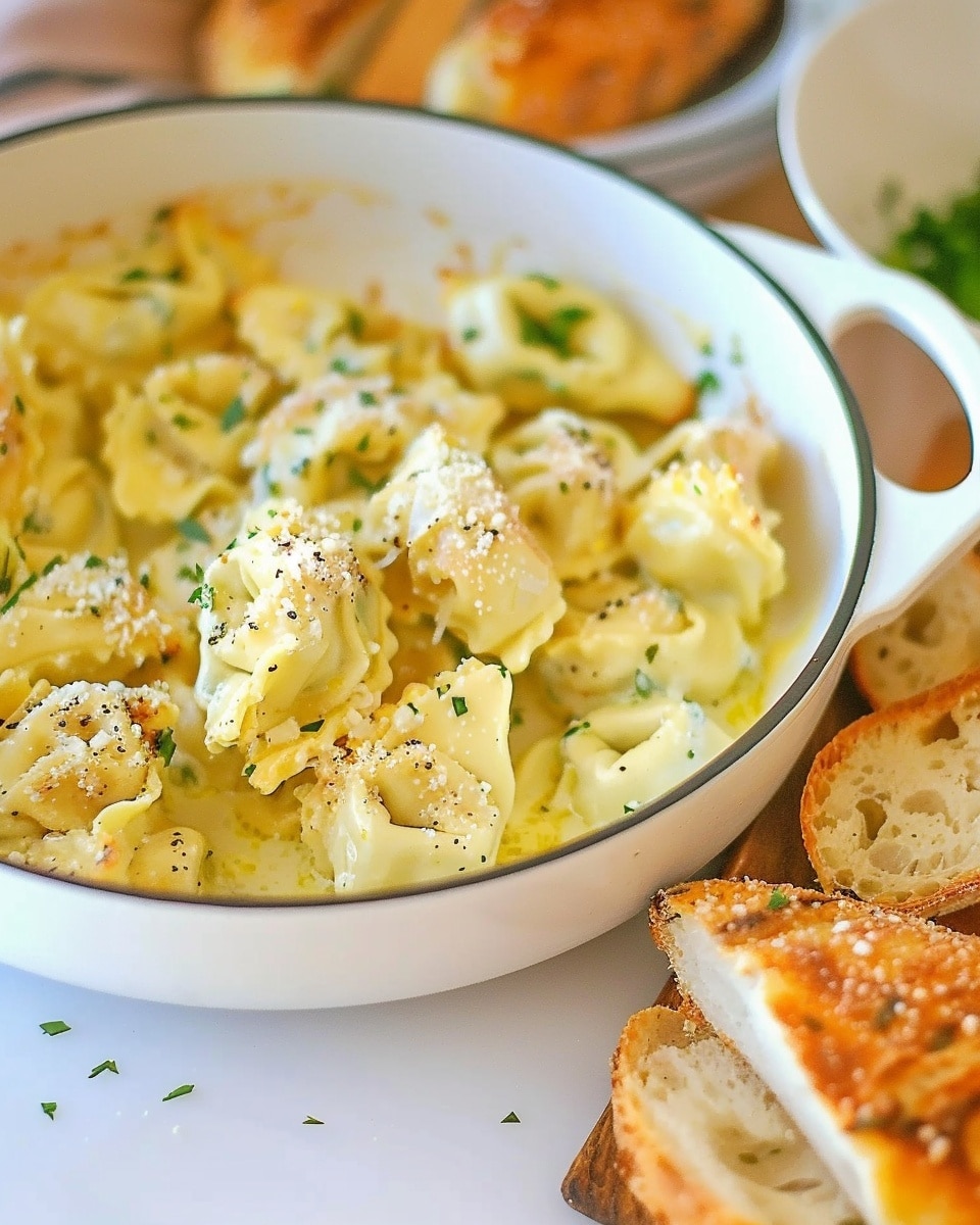 One-Pan Garlic Bread Tortellini