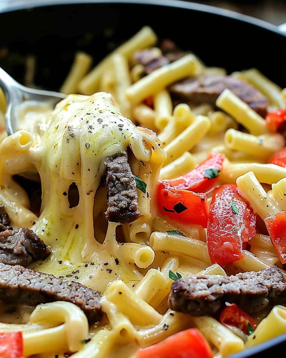 Philly Cheesesteak Pasta