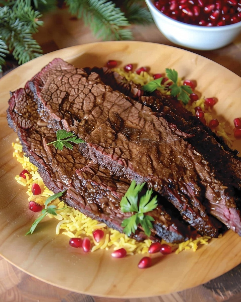 Pomegranate Molasses Brisket