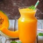 Healing Cantaloupe Orange Ginger Turmeric Juice