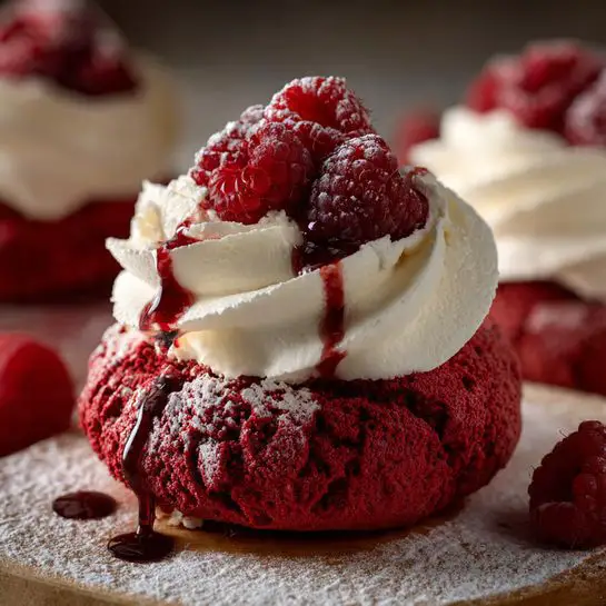 Red Velvet Pavlova Bombs