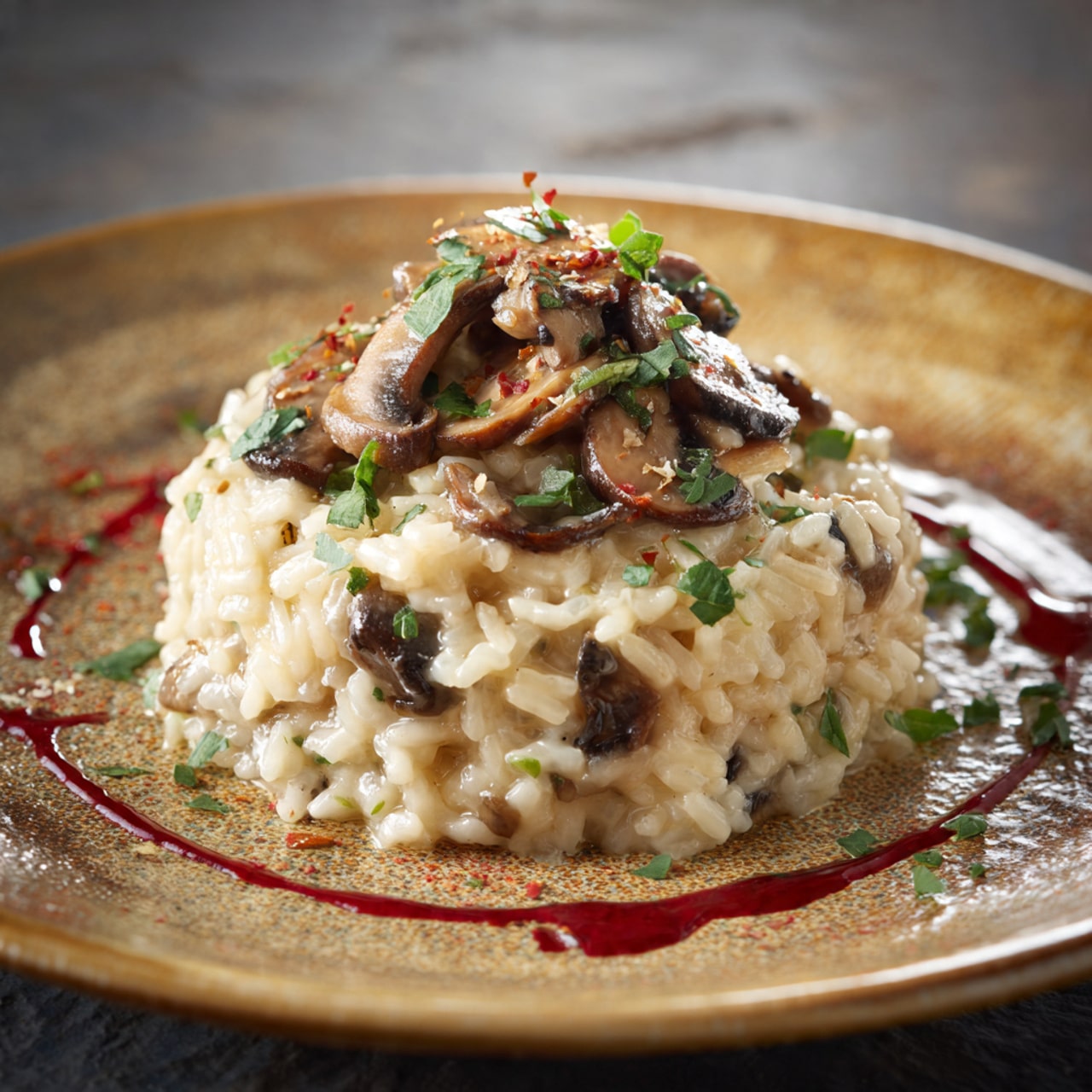 Risotto ai Funghi (Italian Mushroom Risotto)