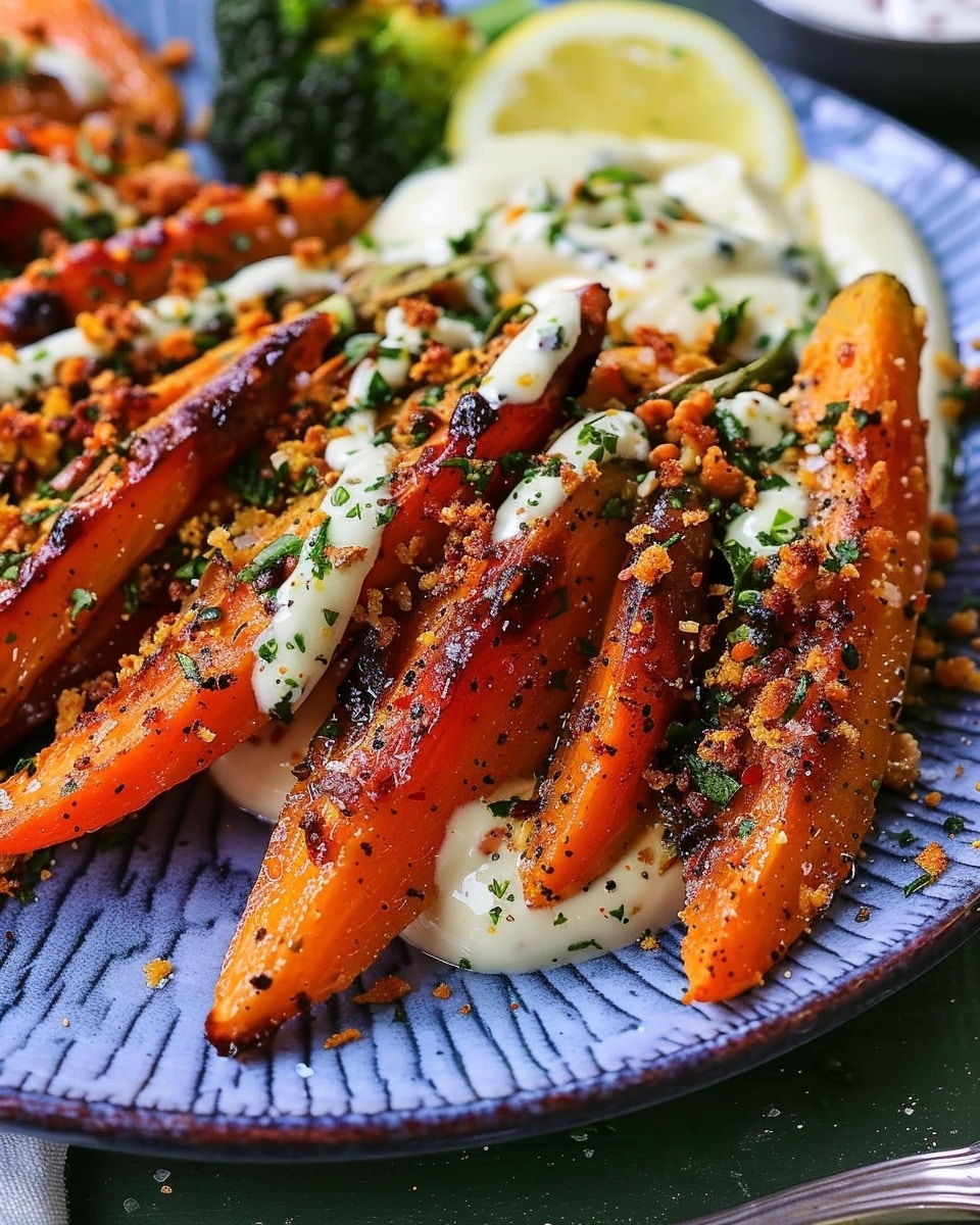Roasted Carrots With Whipped Tahini