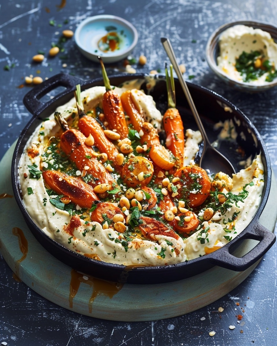 Roasted Carrots With Whipped Tahini
