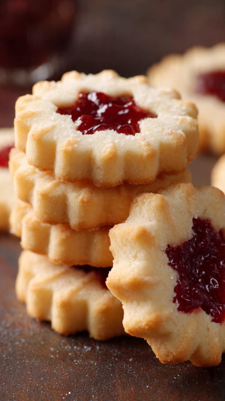 Shortbread Cookies with Jam