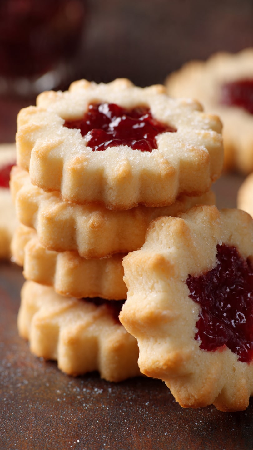 Shortbread Cookies with Jam